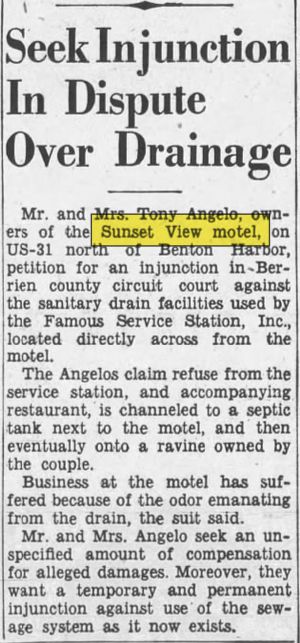 Angelos Sunset View Motel - Jan 1957 Article (newer photo)